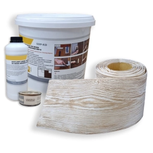 Deska elewacyjna PATYNA BEŻ  Imitacja Drewna (zestaw 1m2)